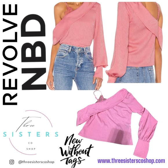 NBD Tops - Revolve NBD Bekah Blouse in Pink NWOT